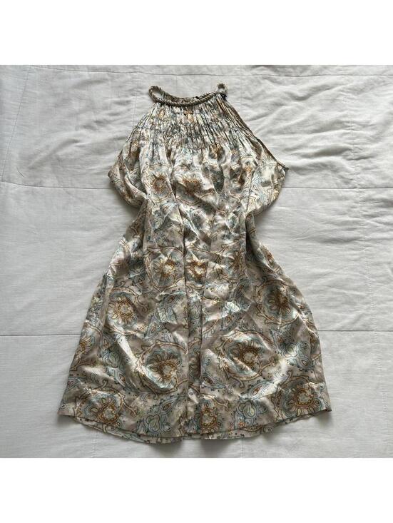 Zara Dresses & Skirts - Zara multicoloured silk mini dress with twisted detail straps Size medium